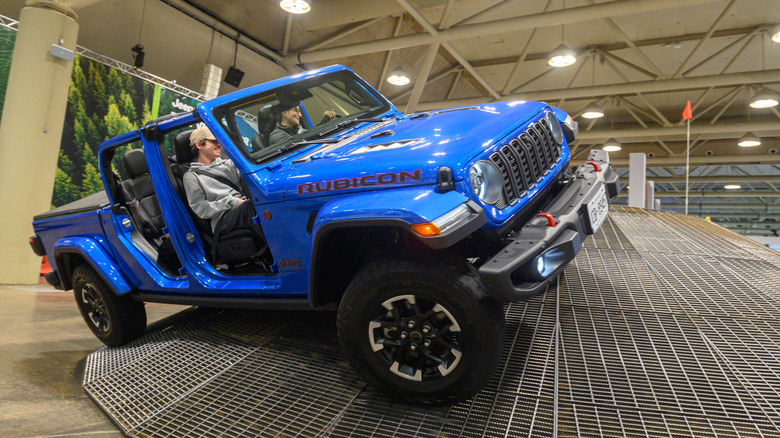 Blue Jeep Gladiator