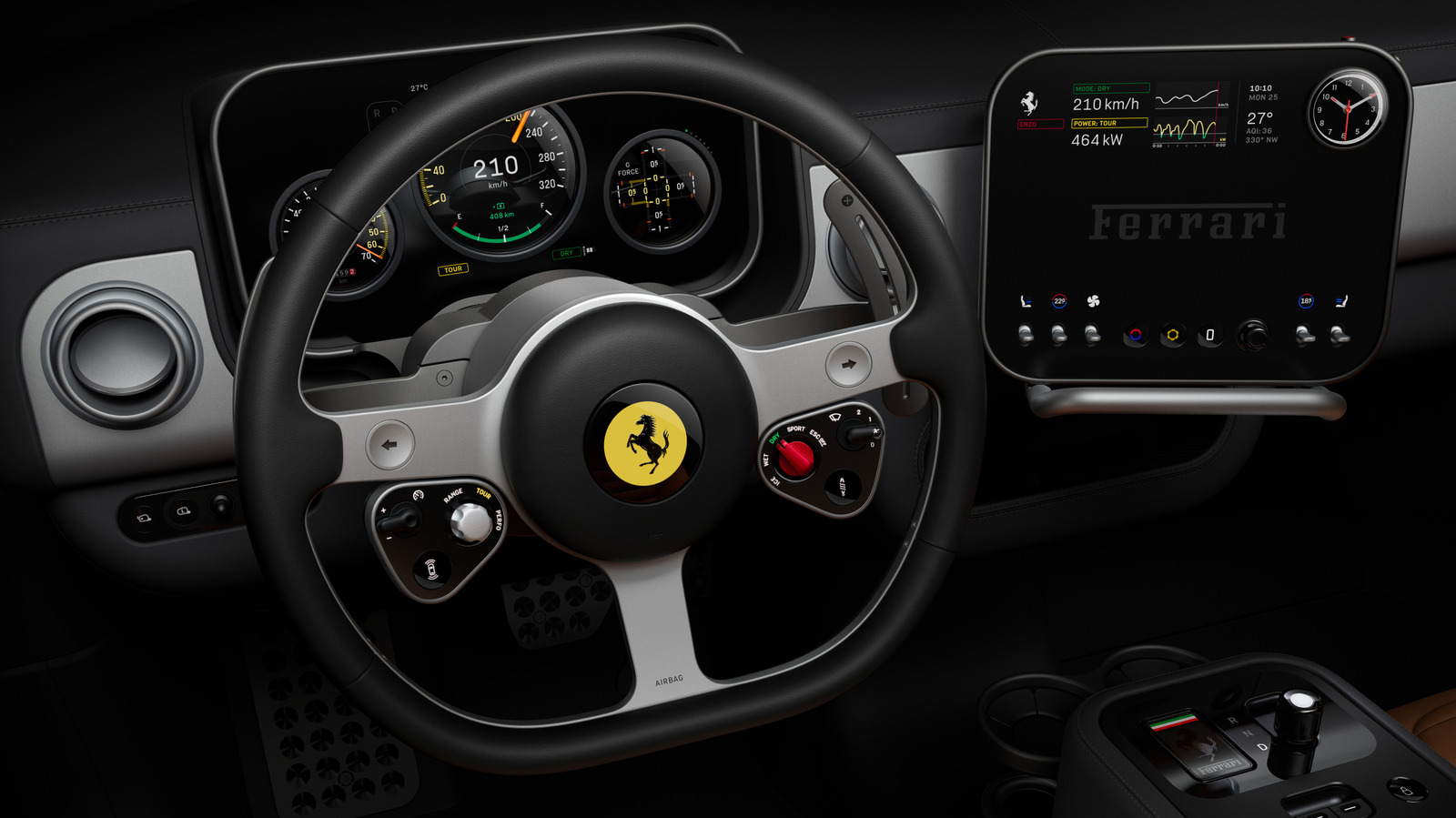 Ferrari's First EV Officially Has A Name And A Lovely Tactile Interior Created By Apple's Former Design Boss