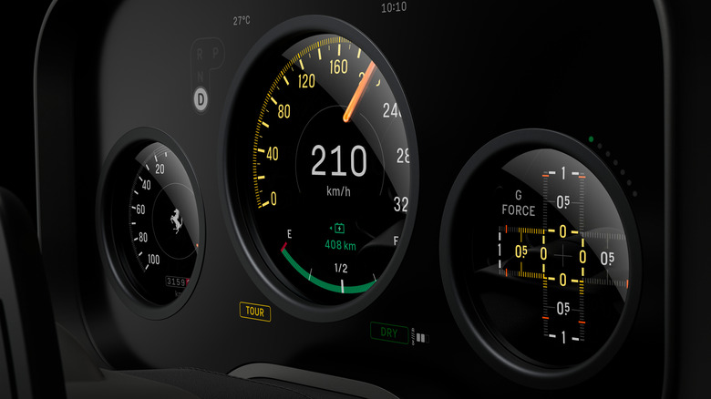 Ferrari Luce EV gauge cluster