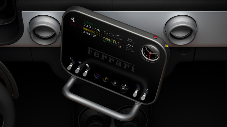 Ferrari Luce EV center screen