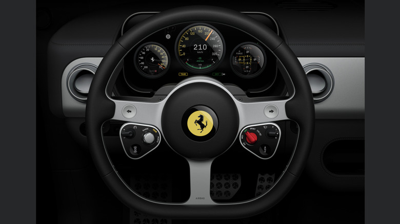 Ferrari Luce EV steering wheel