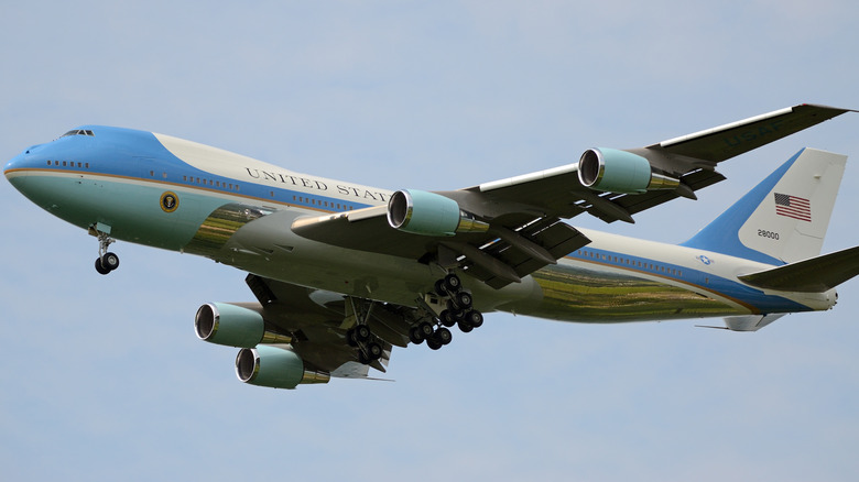 A modern Air Force One in Flight