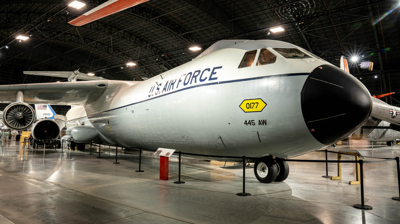 The Douglas VC-54C "Sacred Cow," the first Air Force One, at the National Museum of the U.S. Air Force