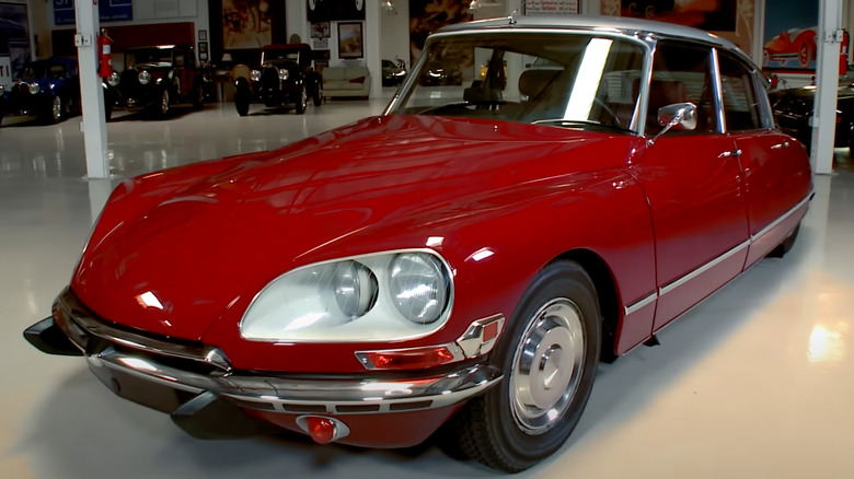 1971 Citroën DS in Jay Leno's collection — in red.