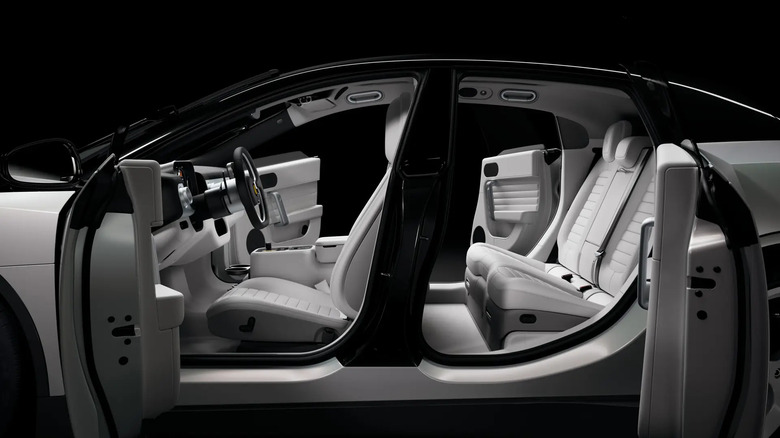 First Ferrari Luce Chassis 0 all white interior cabin auction $40 million