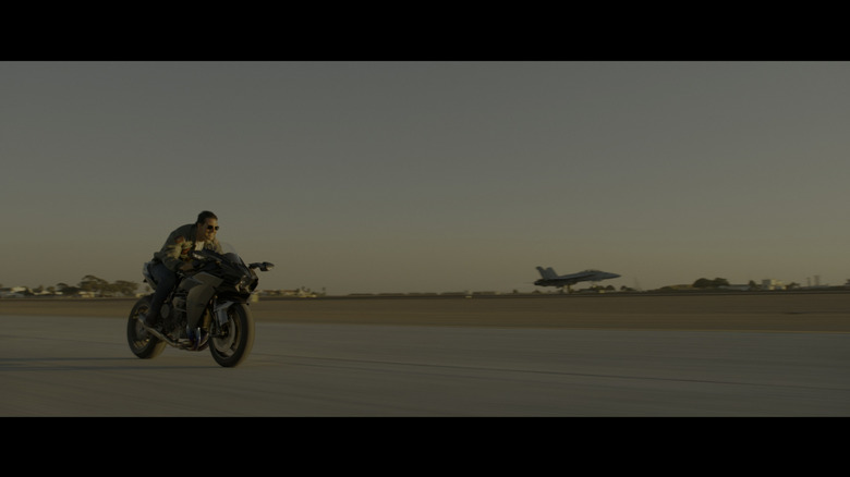 Maverick connected his Ninja H2 alongside a runway
