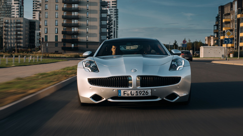 Fisker Karma driving on the street