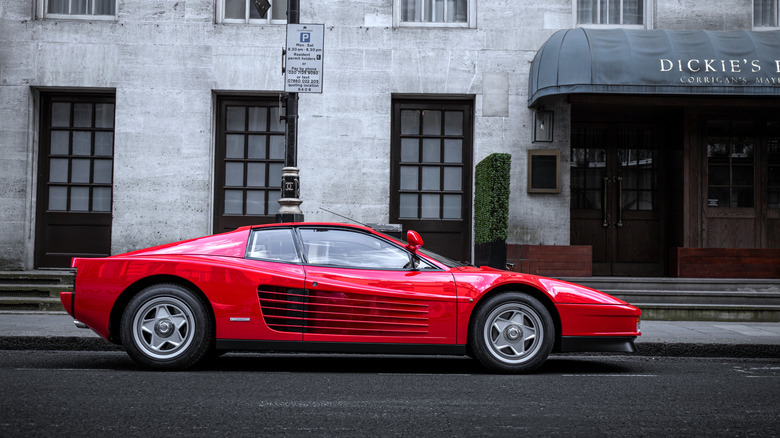 Ferrari Testarossa on the street