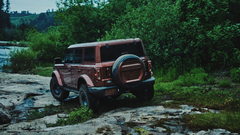 Rear 3/4 of the Ford Bronco Filson.