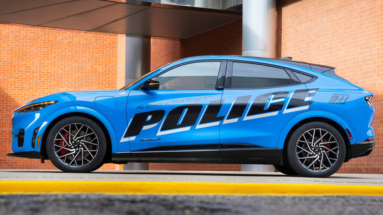 An all-electric pilot vehicle for the Ford Mustang Mach-E police program