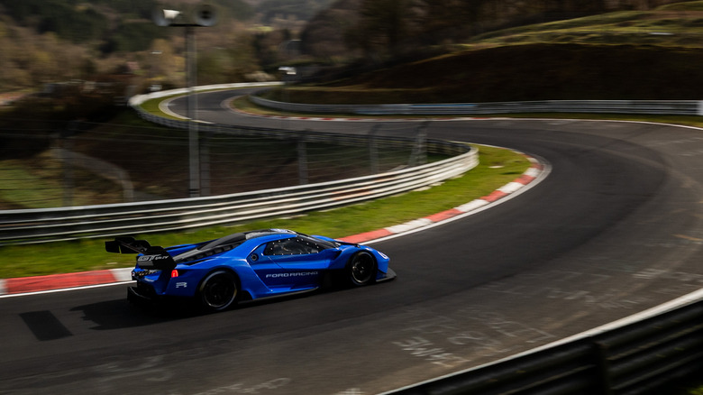 Ford GT Mk IV lapping the Nurburgring.