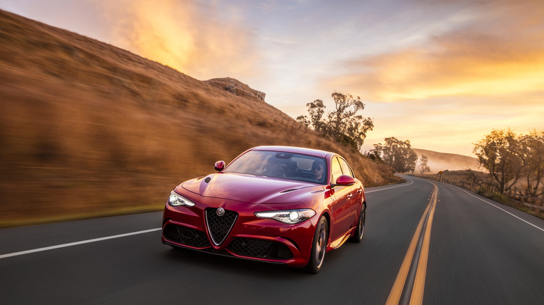 An Alfa Romeo Giulia Quadrifoglio