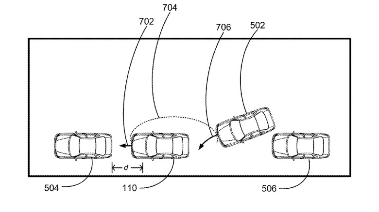 Patent drawing for Ford's "System for detecting moving objects"