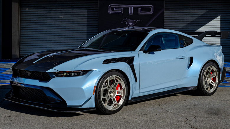 2025 Ford Mustang GTD front three-quarter view