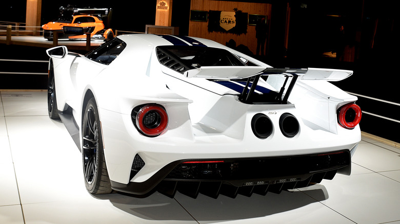 The Ford GT on display at the Dream Car exposition, which is part of the Brussels Motor Show on January 9, 2020 in Brussels, Belgium.