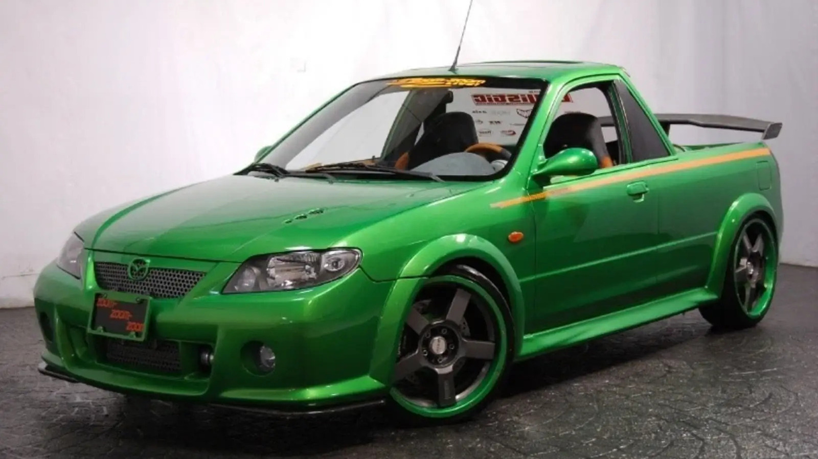 Forget The Ford F-150, Buy This Green MazdaSpeed Protege SEMA Build Instead