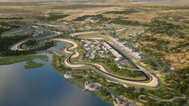 A rendering of the planned African Grand Prix circuit in Rwanda