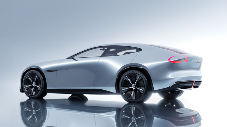 Rear 3/4 view of the Mazda Vision X-Coupe concept