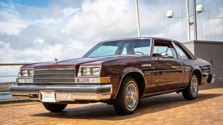 A brown 1979 Buick LeSabre Sport Coupe