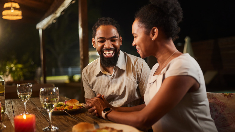 A couple on a date