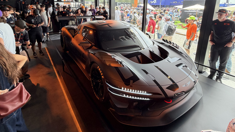 The Genesis Magma GT3 concept on display at Le Mans