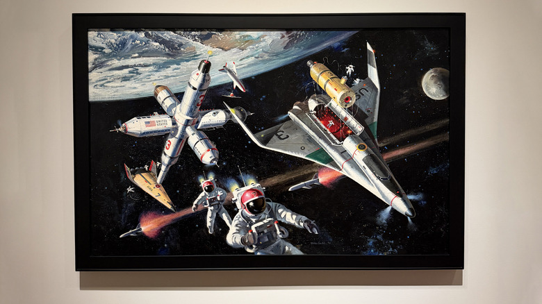 Robert McCall's "Heavy Traffic" at the Lucas Museum of Narrative Art