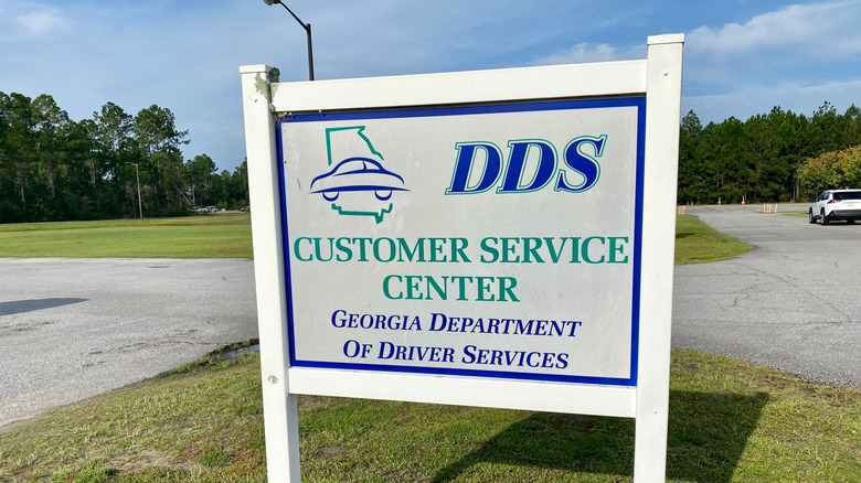 Hinesville, Georgia|United States-Sep 07 2022: DDS customer service center sign in front of department of driver service , Georgia.