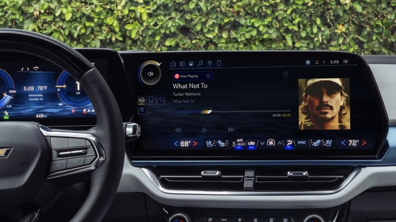 Apple Music shown on the 2025 Chevrolet Equinox EV.