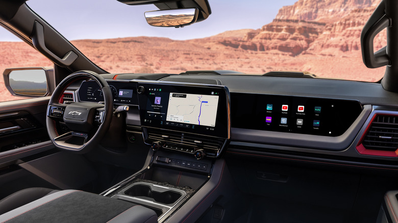 Interior of the 2027 Chevrolet Silverado.