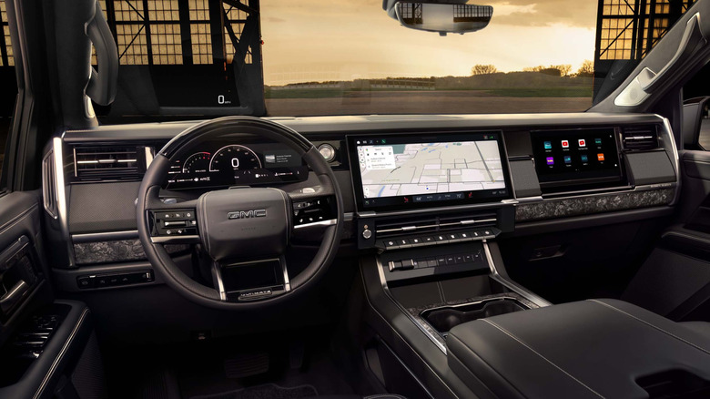 Interior of the 2027 GMC Sierra.