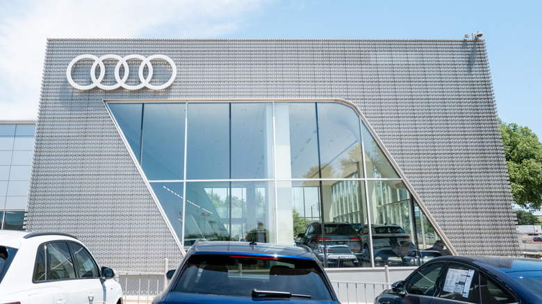 An Audi dealership is seen on April 14, 2025 in Austin, Texas.