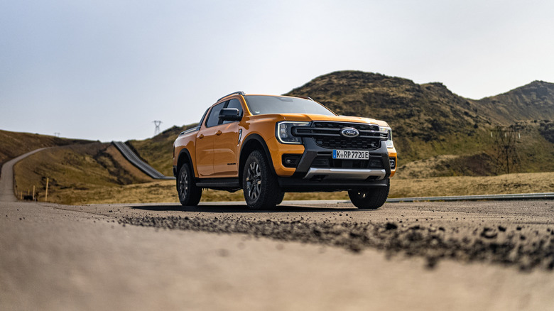 Thingvellir, Iceland - June 14th, 2025: Ford Ranger PHEV Wildtrak