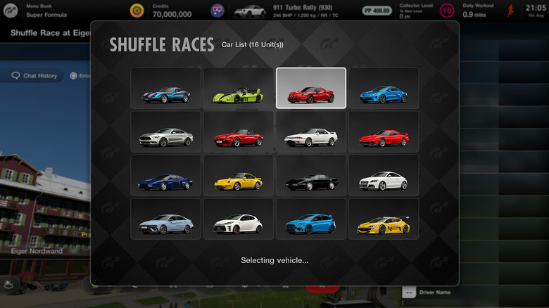 Screenshot of Shuffle Races in Gran Turismo 7