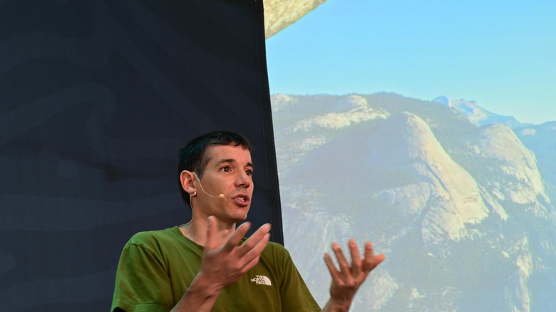 Climber Alex Honnold speaks during the 2nd annual Outside Festival and Summit at the Denver Art Museum on May 31, 2025 in Denver, Colorado.