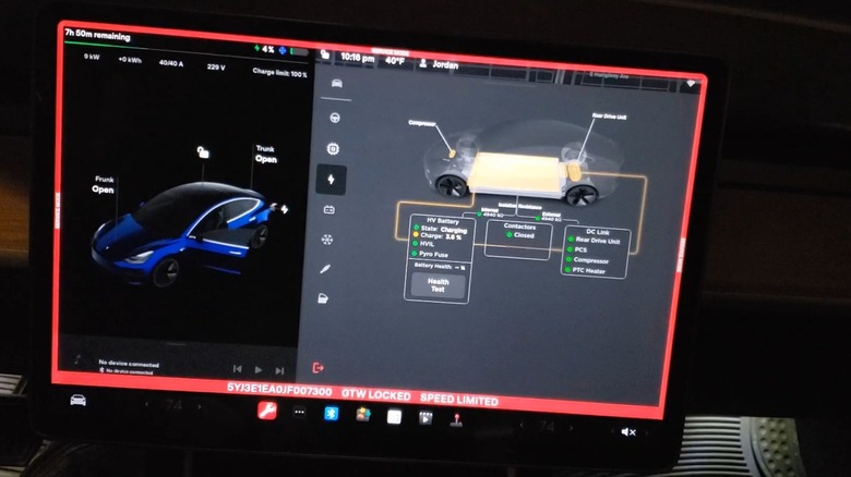 Tesla Model 3 battery health information