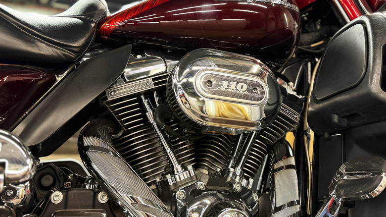 A Harley-Davidson 110 cubic inch V-twin