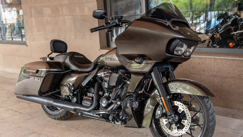 A Harley-Davidson Road Glide motorcycle