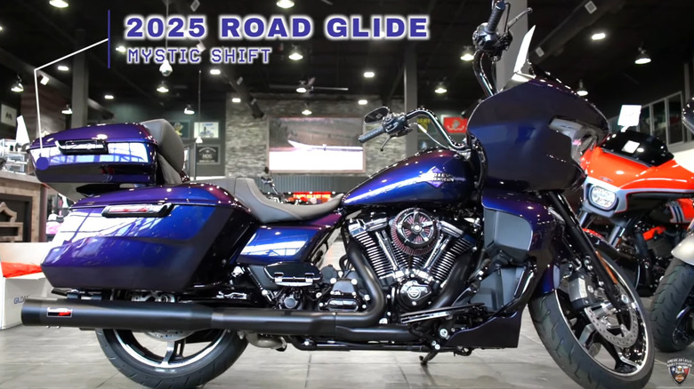 A 2025 Harley-Davidson Road Glide in Mystic Shift