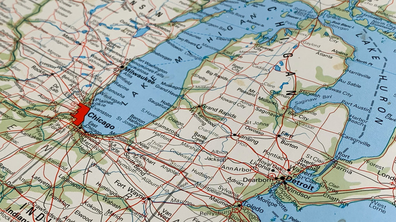 a map of the state of michigan