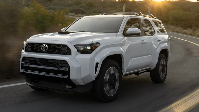A white 2026 Toyota 4Runner TRD Sport.