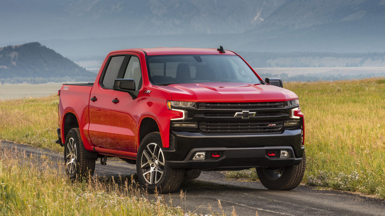A 2021 Chevy Silverado Trail Boss.