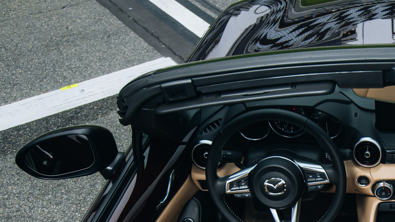 Interior shot of a Mazda MX-5 Miata 35th Anniversary