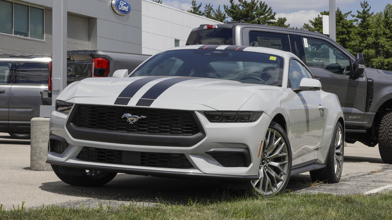 Front 3/4 of a 2026 Ford Mustang EcoBoost