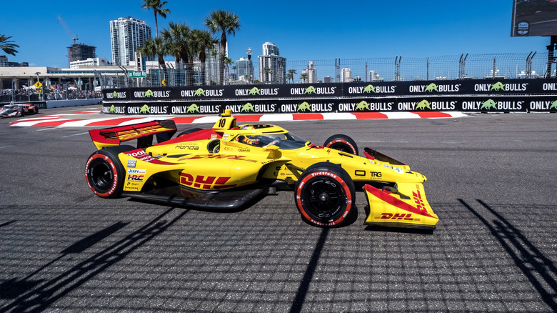 Niels Koolen of Vorden, Netherlands, racing through turn 10 at the Firestone Grand Prix at St. Petersburg, Florida