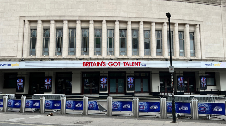 Hammersmith, London, England - May 15 2025: Eventim Apollo ready to host Britain's Got Talent auditions, in Hammersmith, London