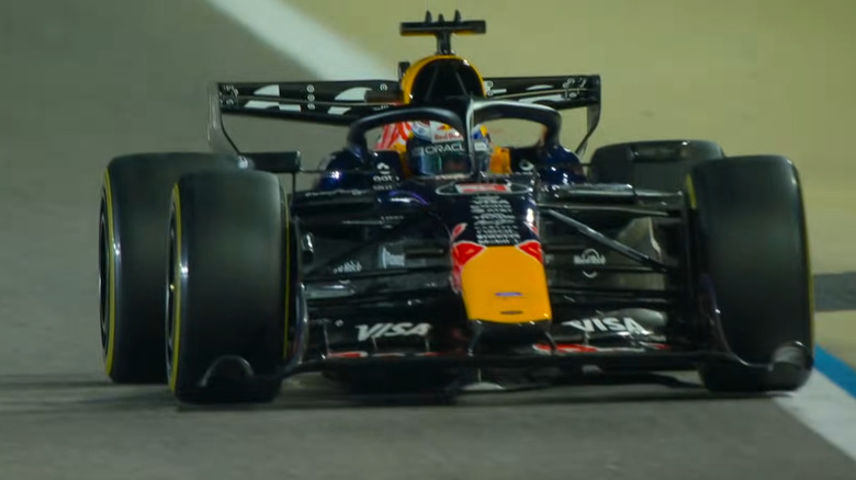 Max Verstappen testing in Bahrain