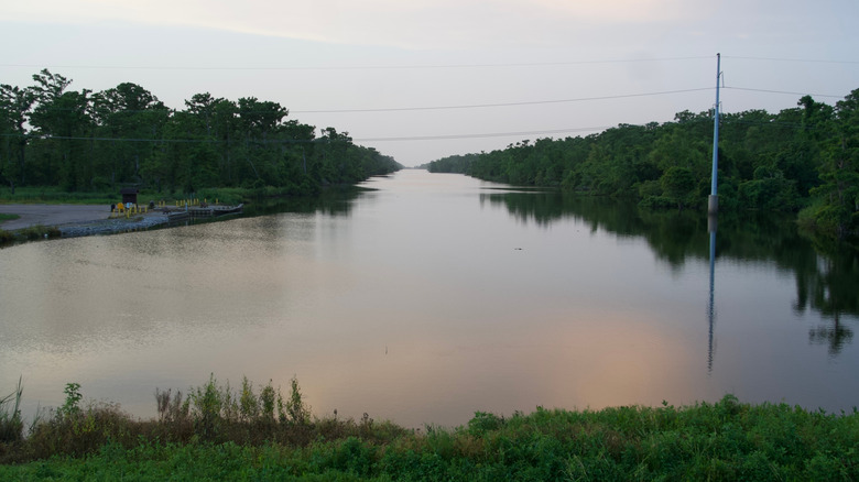 Bonnet Carré Spillway near Highway 61 in St. Charles Parish, Louisiana