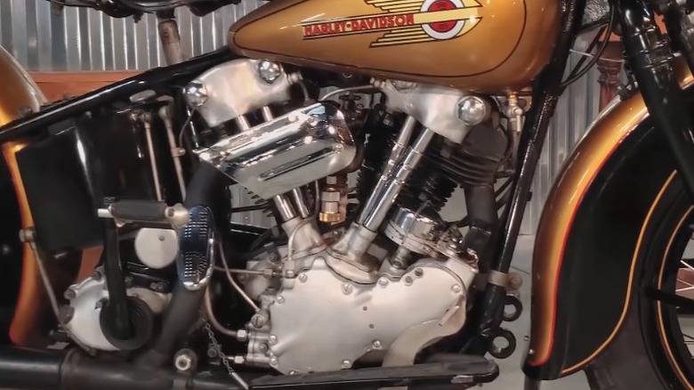 A 1936 Knucklehead engine
