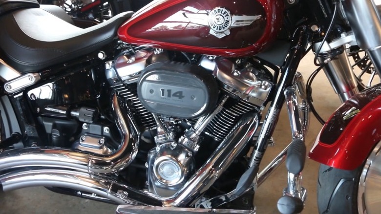 A Harley-Davidson Milwaukee-Eight engine