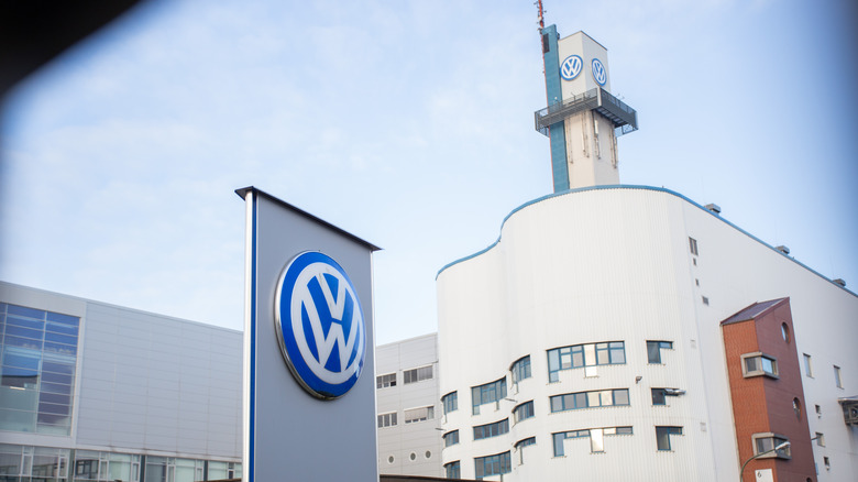 The Volkswagen automobile factory is seen on March 27, 2026 in Osnabrueck, Germany.